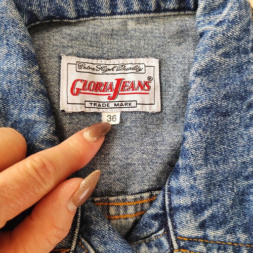 Vintage girls' denim jacket like new, size 10/12, blue