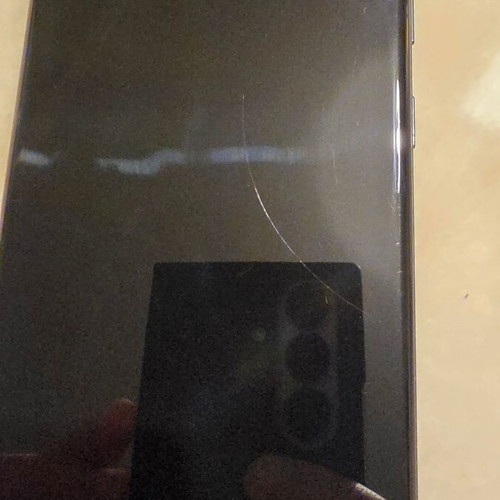 Samsung Galaxy S20+ Cosmic Black 128GB used with minor crack and scratch
