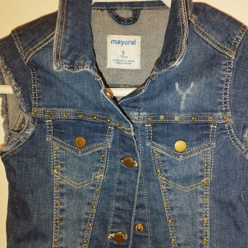 Mayoral denim vest like new, 7-8 years, 128cm, unisex