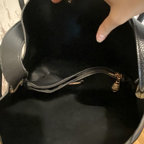Beverly Hills Polo Club Black Textured Shoulder Tote Bag like new