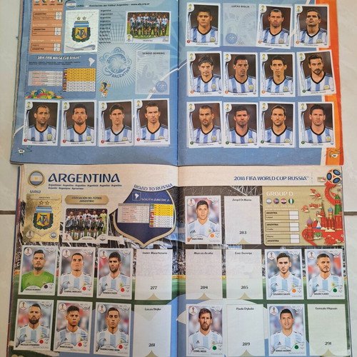 Panini World Cup 2014 & 2018 sticker albums