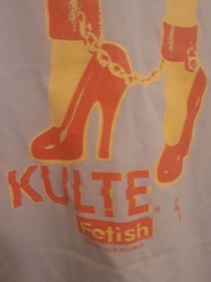 Vintage t shirt Kulte Fetisch small used, light blue