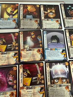 Universal Fighting System collectible cards used, set of 27