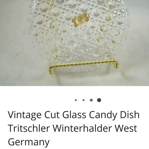 Tritschler Winterhalder Bleikristall Germany 60' set of 6 dessert spoon plates new