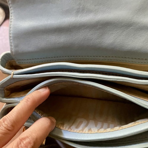 Moschino vintage baby blue handbag