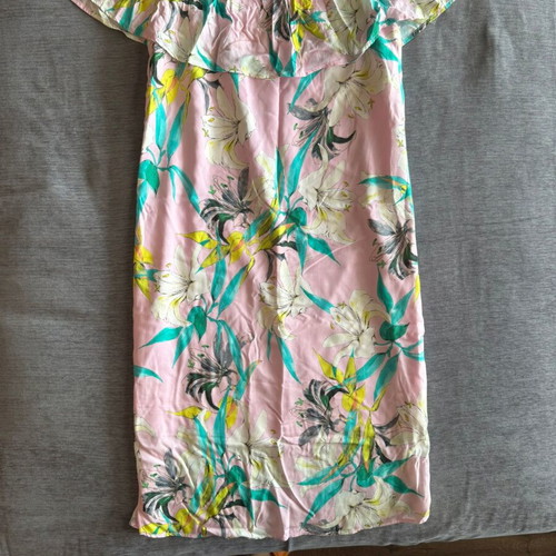 Sisley printed midi dress with floral pattern
