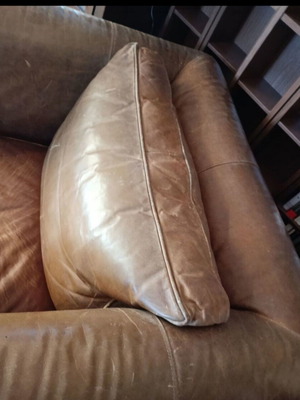 Vintage Klaussner Leather Armchair made in USA used