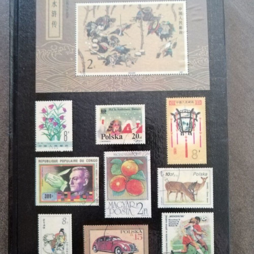 Stamp album used with thematic editions from many countries