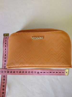 Missoni orange souvenir wallet from Delta Airlines