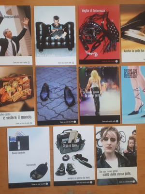 11 La Pelle postcards from Campagna Promozionale dei Conciatori Europei