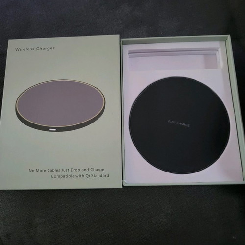 Wireless charger mobile charging base black new