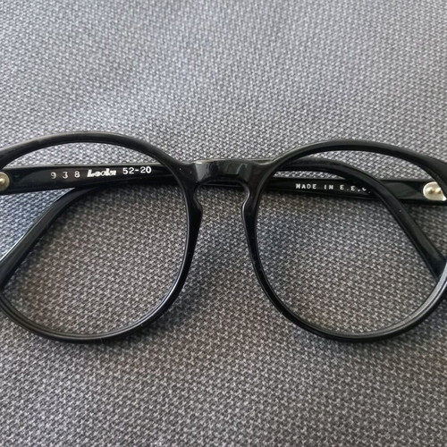 LODA 938 vintage handmade eyeglass frame new, black