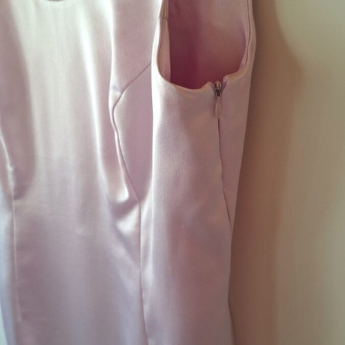 Satin dress pink lilac like new, size L
