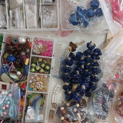 Craft supplies new, buttons, pins, chains, beads and more