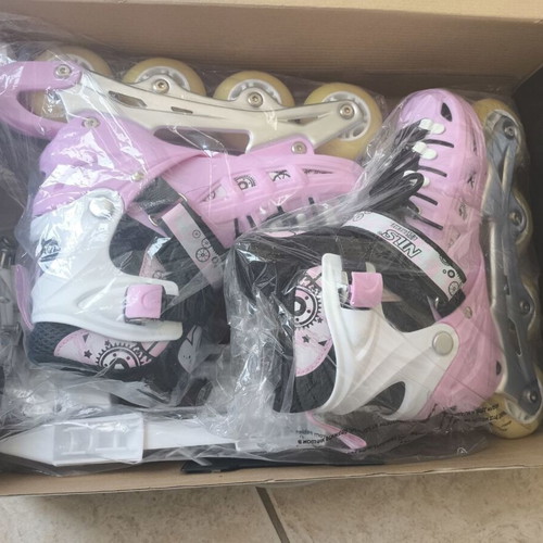 Nils Extreme NH10905 Inline Adjustable Pink Kids Rollers Size M (35-38)