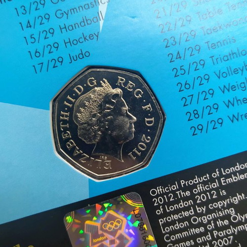 London 2012 Olympic Cyclist Collector Coin