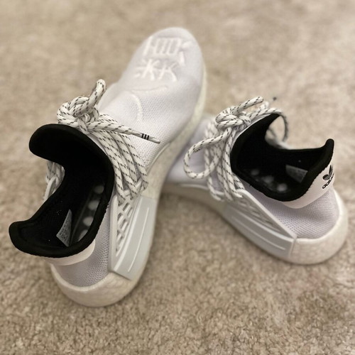 Adidas NMD Human Race x Pharrell Core white sneakers like new, size 36