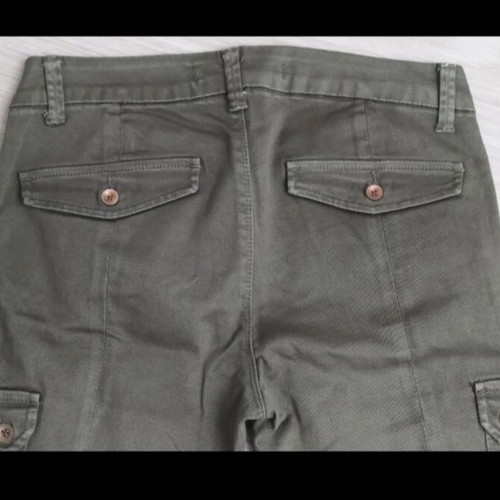 Cargo pants Zara TRF used, khaki, size M