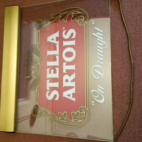 Illuminated Stella Artois beer sign like new
