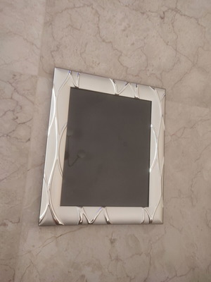 Photo frame 32x27 cm like new, plastic with glass and velvet backing