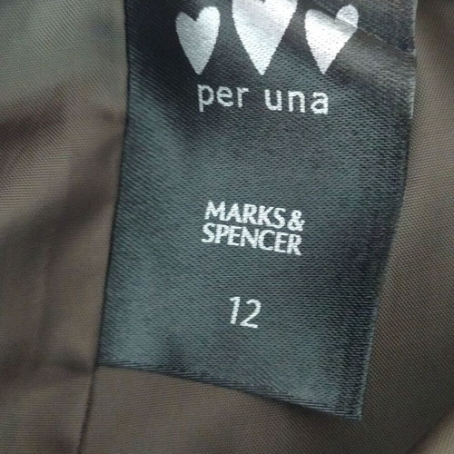 Marks & Spencer Chakki Ruffle Peplum Hem Linen Coat new, green, size 12