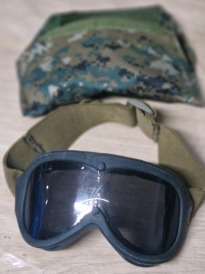 Military goggles used, desert UV, US army style