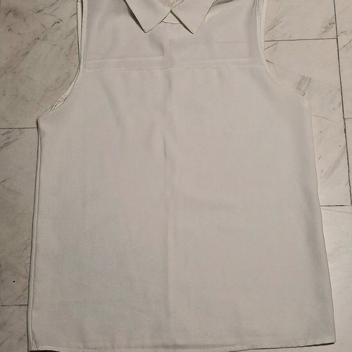 A-Style white beige blouse medium like new