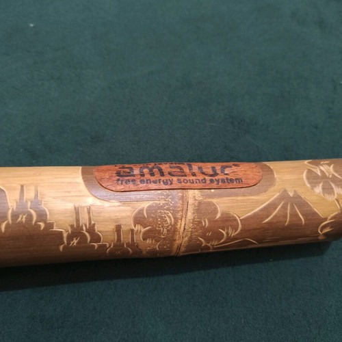 Wooden natural phone holder speaker without power new
