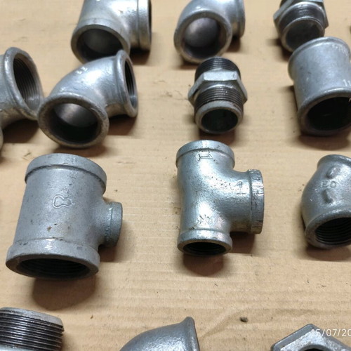 Galvanized heavy-duty hydraulic fittings new
