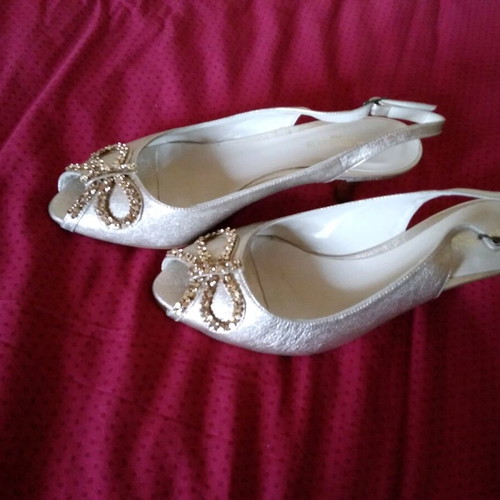 JB Bournazos New Leather Sandals Gold Size 37