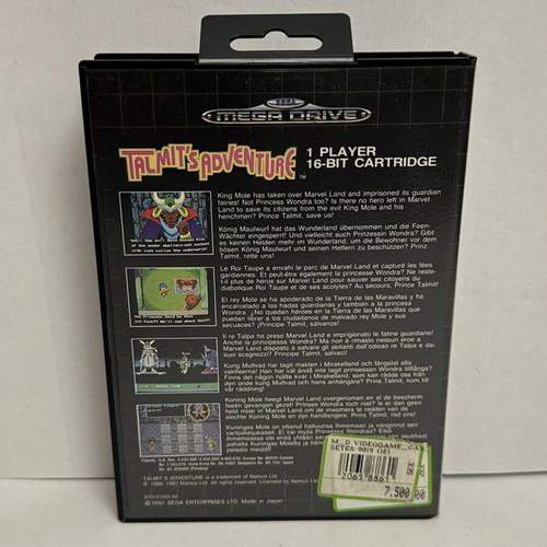 Talmit’s Adventure Sega Mega Drive PAL game, complete in box
