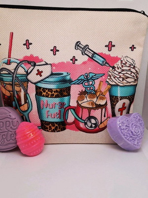 Gift set with aromatic soaps and pouch, new