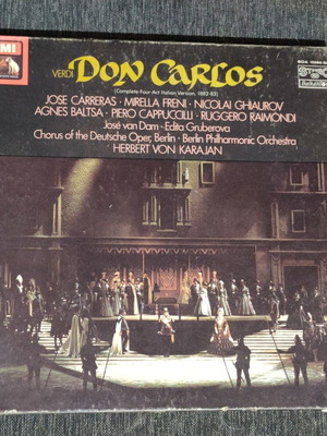 Don Carlos 4LP box set used, Karajan, Carreras, Baltsa