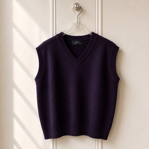 Men's Chili Fashion sleeveless vest like new, purple, size L/XL