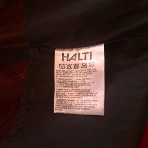 Halti jacket like new, red-raspberry with small marks
