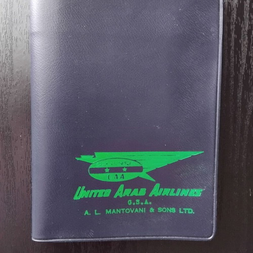 Mantovani United Arab Airlines promotional wallet/case new from 1960s-1970s