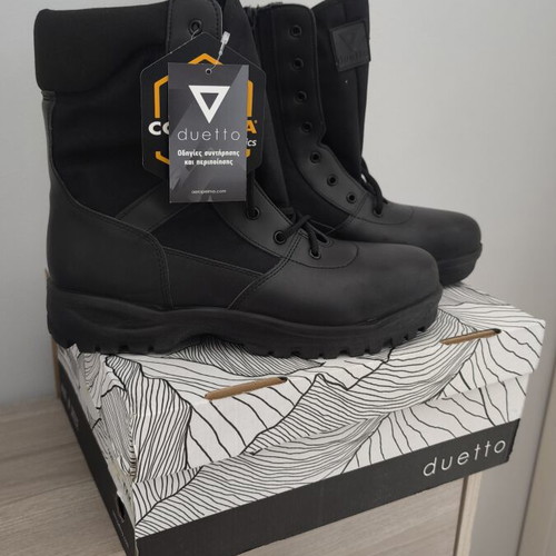 Duetto boots waterproof with zipper, new, size 44, black