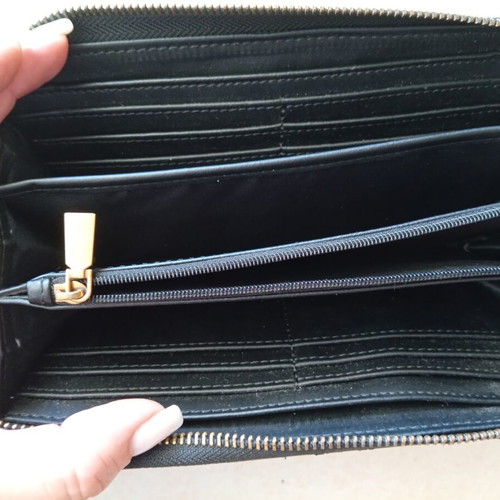 Guess wallet, black, genuine leather