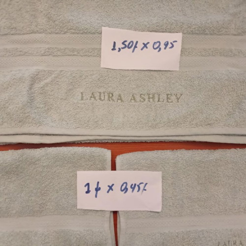 Laura Ashley towel set sky blue new