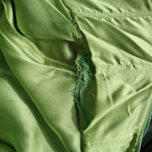 Kathy Heyndels dress used, small, light green, strapless
