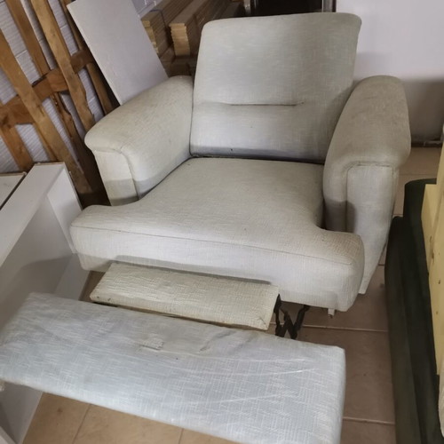 Relax armchair used with footstool and reclining mechanism
