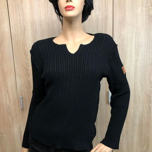 Free Wave knitted blouse size M like new, black
