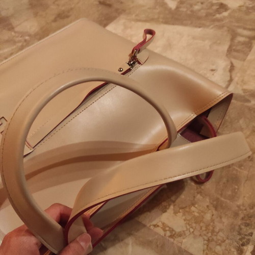 FRNC shoulder bag large size used, beige