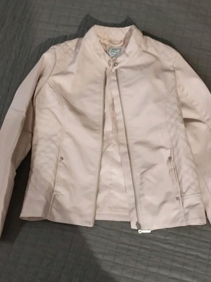 Girls' leather jacket new, pink, size 12 years