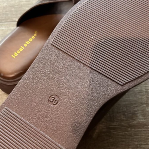 Slippers new, size 39, brown