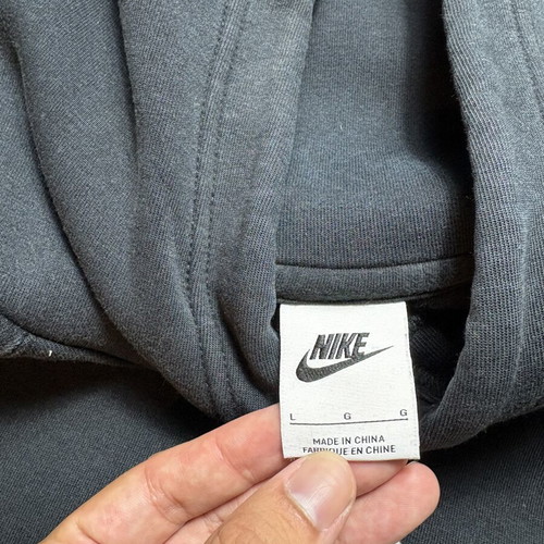 Nike Big Swoosh hoodie Large black and white like new