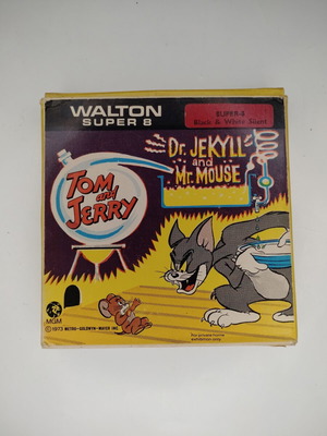 Super 8 film Tom and Jerry Dr. Jekyll and Mr. Mouse black and white silent