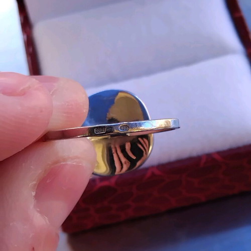 Silver ring like new, size 54