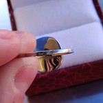 Silver ring like new, size 54