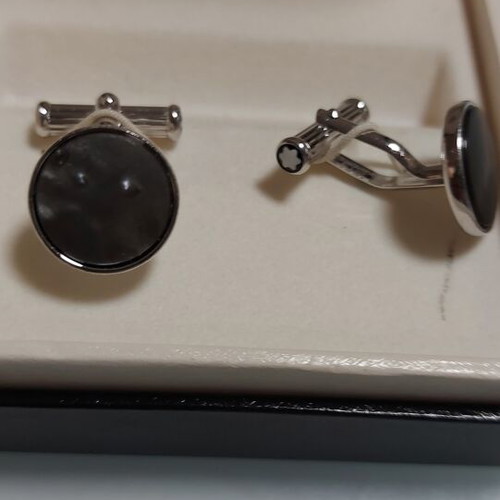 Mont Blanc Meisterstuck cufflinks used, mother of pearl
